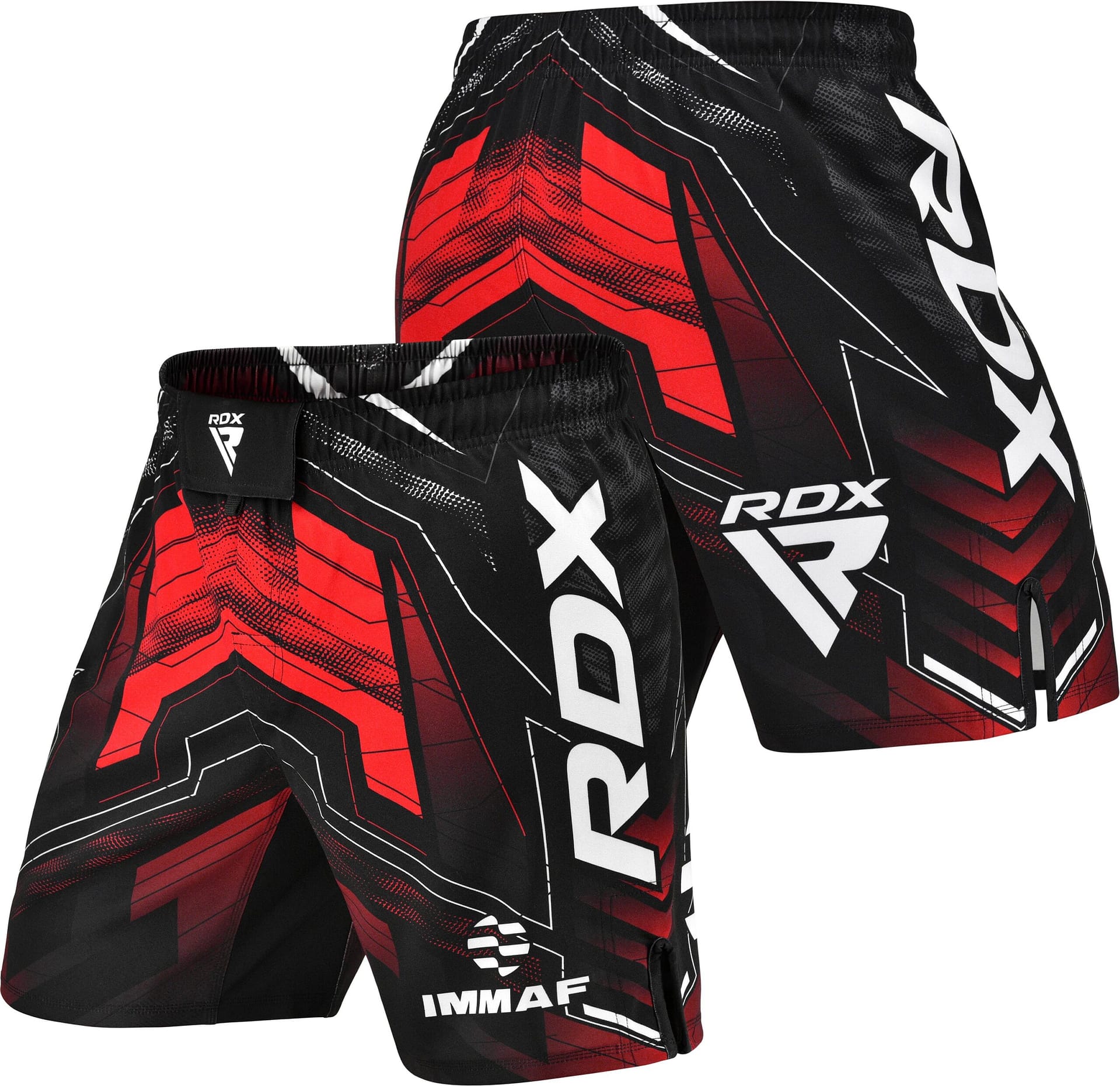 RDX IMMAF Approved MMA Fight & Training Shorts Red XS RED - Image 1