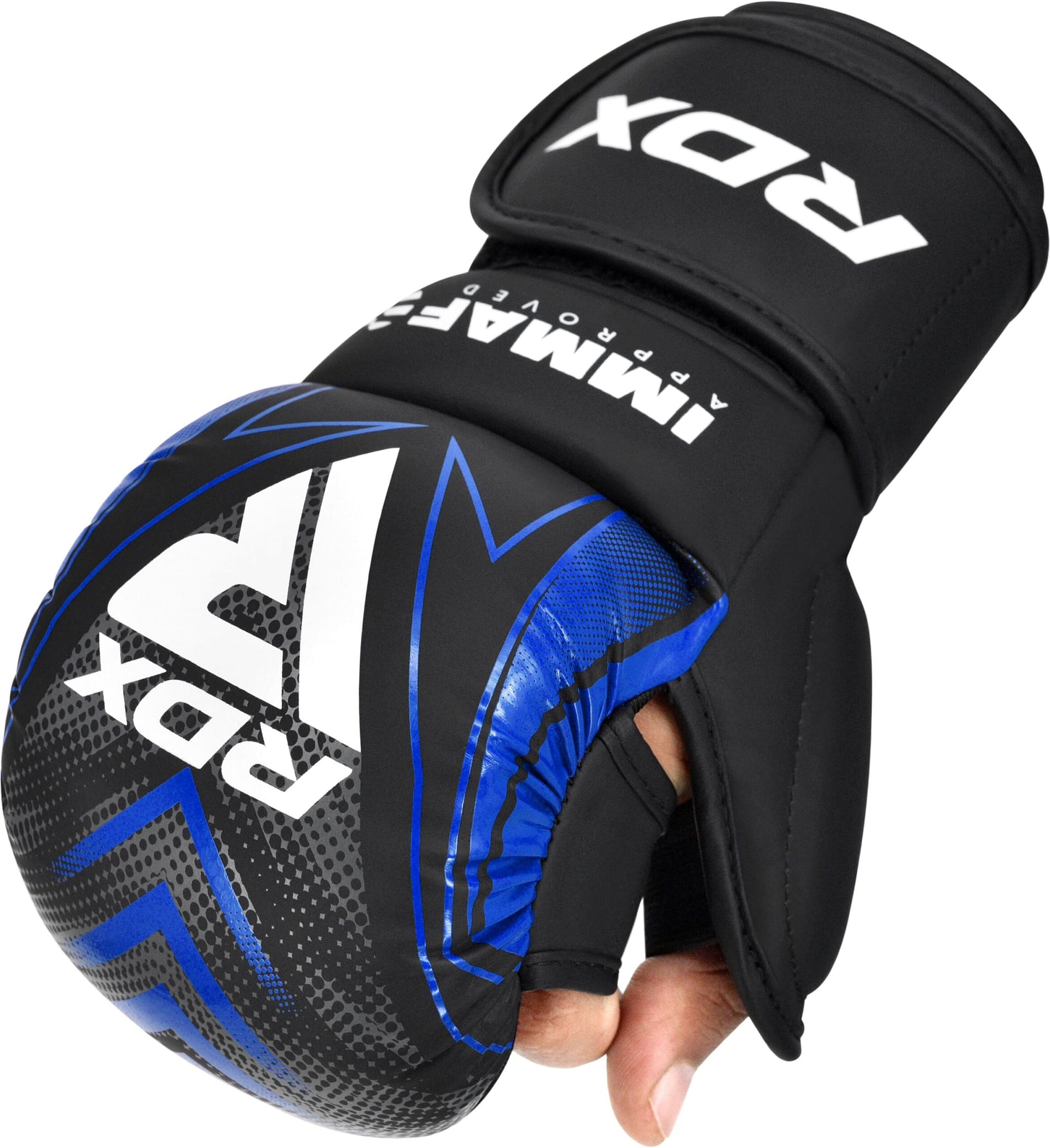 RDX GRAPPLING GLOVES SHOOTER IMMAF-1 Blue 2XL - Image 1