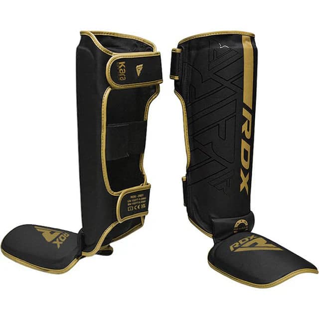 RDX F6 KARA MMA Shin Instep Guards S GOLDEN RDX F6 KARA MMA Shin Instep Guards XL GOLDEN - Image 1