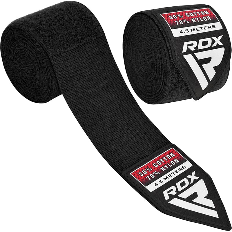RDX WX Professional Boxing Hand Wraps Black - Image 1