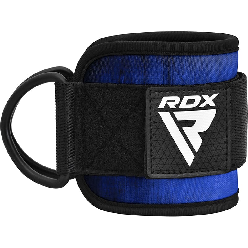 RDX A4 Ankle Straps for Gym Cable Machine Blue - Image 1