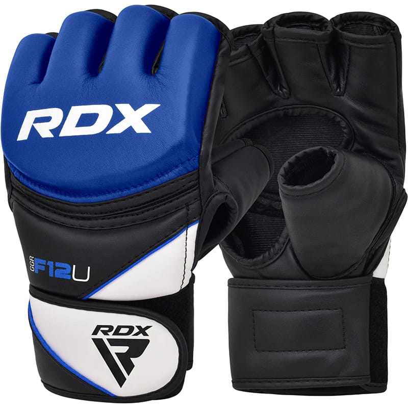 RDX F12 MMA Grappling Gloves L Blue RDX F12 MMA Grappling Gloves L Blue - Image 1