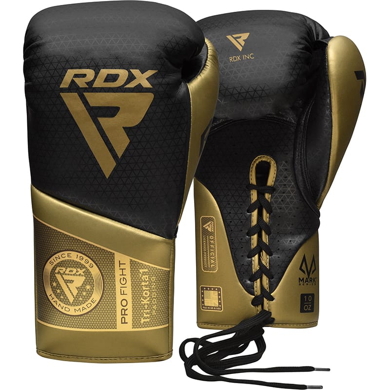 RDX K1 Mark Pro Fight Boxing Gloves 10oz GOLDEN RDX K1 Mark Pro Fight Boxing Gloves 10oz GOLDEN - Image 1