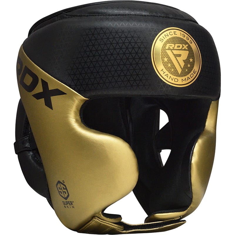 RDX L1 Mark Pro Cheek Boxing Training Head Guard S GOLDEN - Image 1