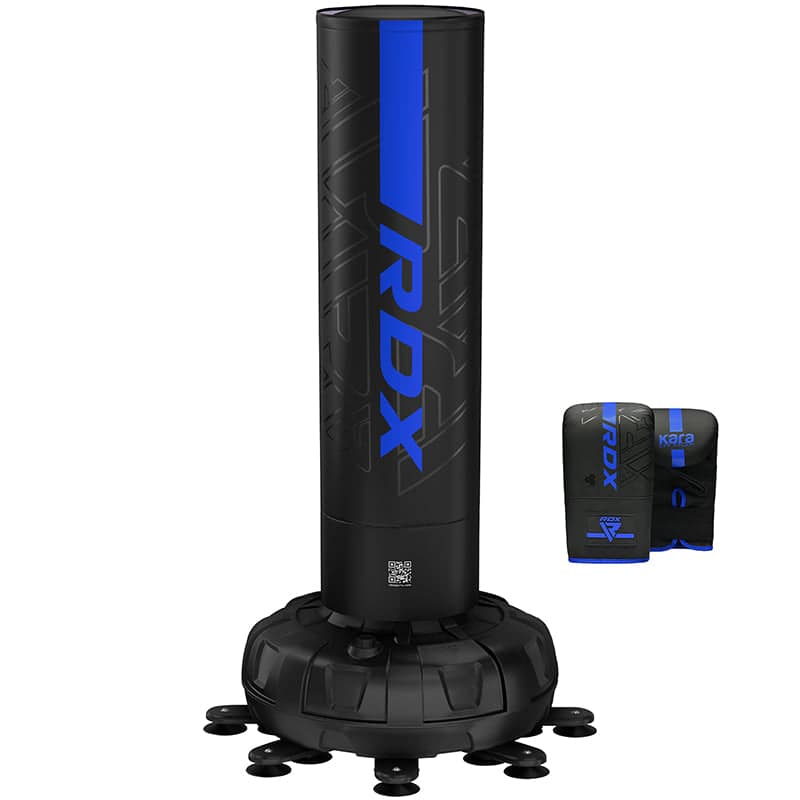 RDX F6 6FT KARA BLUE FREE STANDING PUNCH BAG with MITTS SET 6FT - Image 1