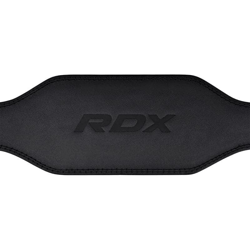 RDX 6 Inch Leather Gym Belt 3XL Black - Image 1
