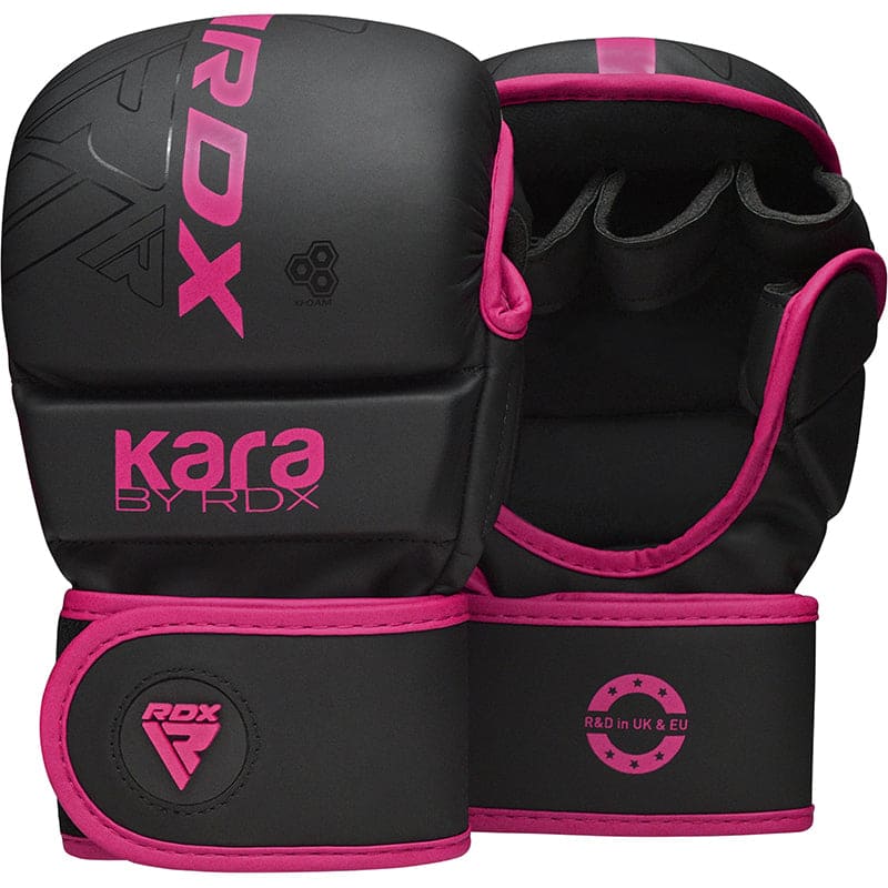 RDX F6 KARA MMA Sparring Gloves 7oz M/L PINK - Image 1