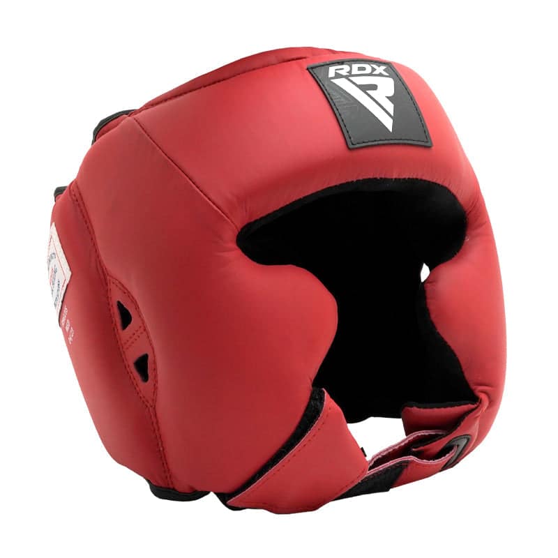 RDX HEADGUARD WITH CHEEK PROTECTION - USA BOXING APPROVED - XL RED