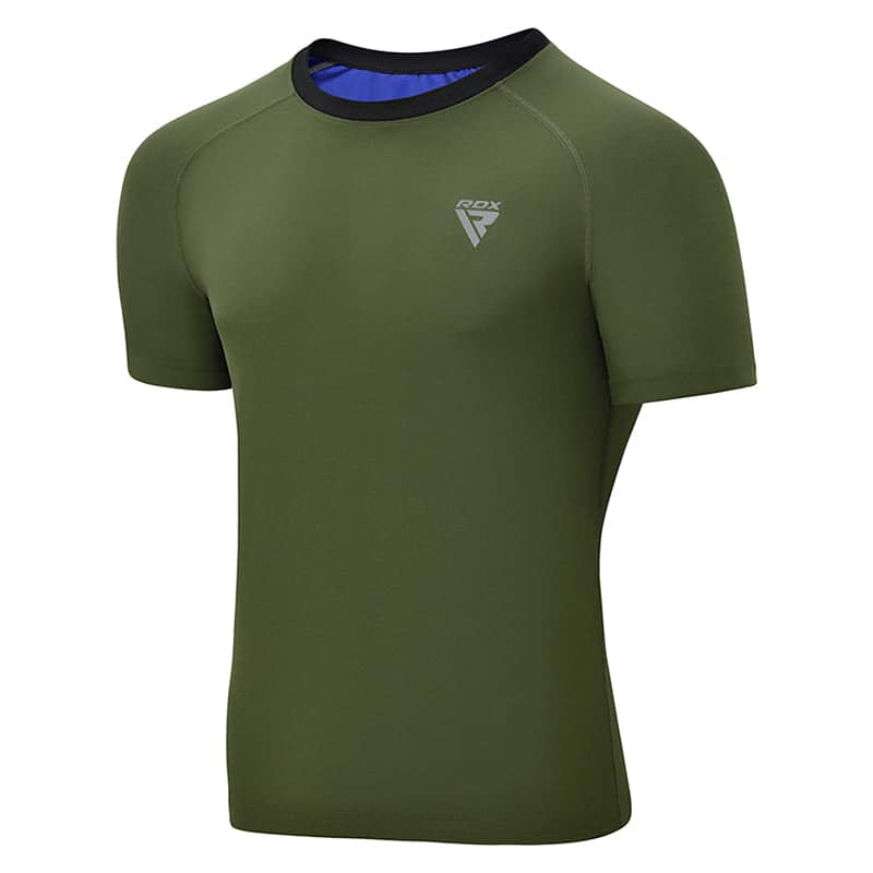 RDX M1 SWEAT T-SHIRT MEN 4XL ARMY GREEN RDX M1 SWEAT T-SHIRT MEN 4XL ARMY GREEN - Image 1