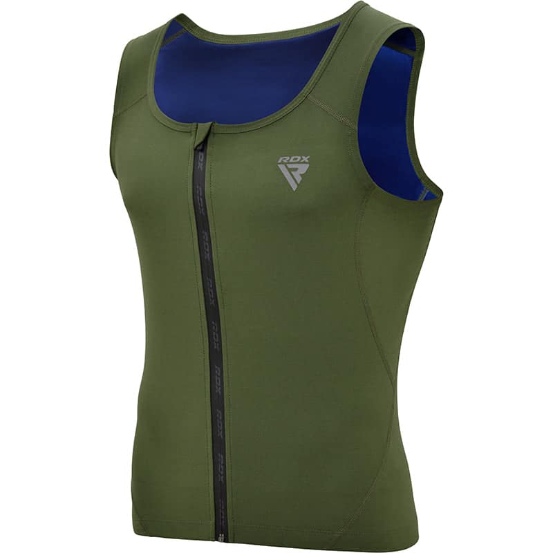 RDX Zippered Men Sweat Vest XL ARMY GREEN RDX Zippered Men Sweat Vest XL ARMY GREEN - Image 1