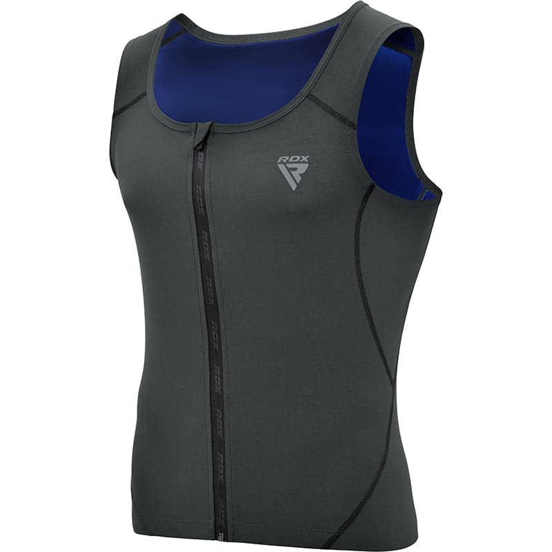 RDX Zippered Men Sweat Vest L GREY - Image 1