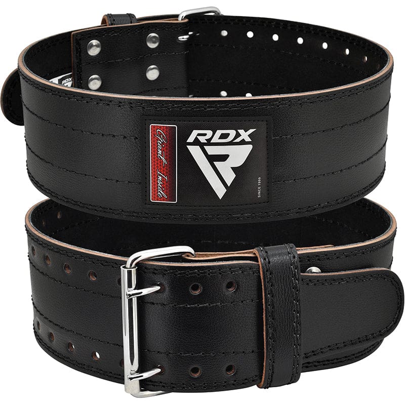 RDX RD1 4 Powerlifting Leather Gym Belt XS Black - Image 1
