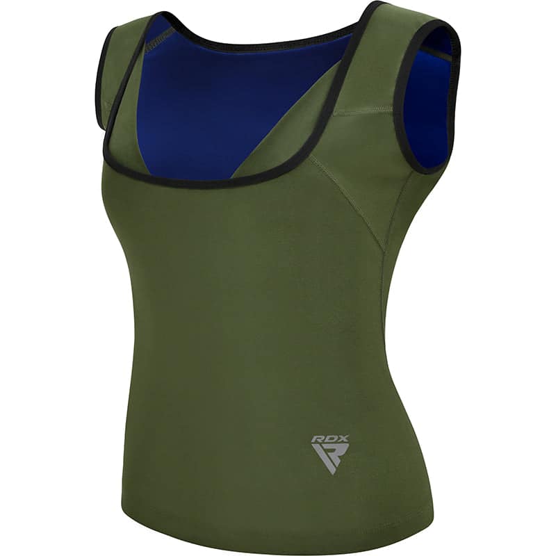 RDX W1 Women Sweat Vest Without Zipper 3XL ARMY GREEN - Image 1