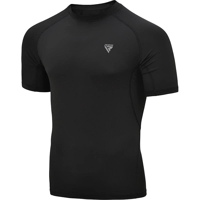 RDX T15 Short Sleeve Black Rash Guard M - Image 1