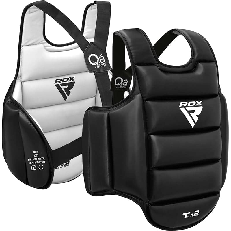 RDX T2 Karate Chest Guard 2XL WhiteBlack RDX T2 Karate Chest Guard 2XL WhiteBlack - Image 1