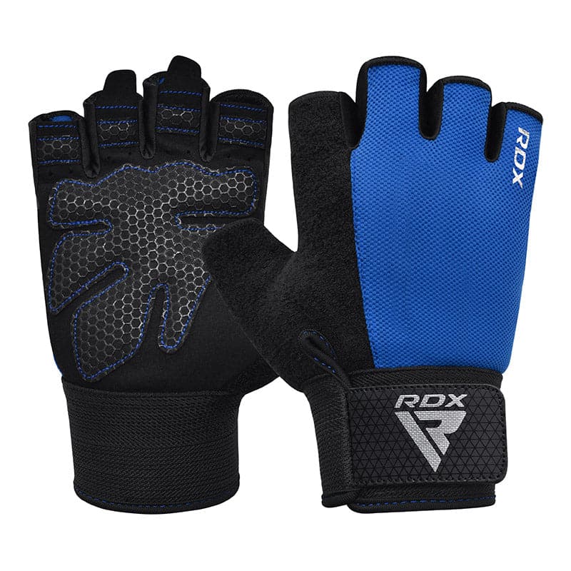 RDX W1H Gym Workout Gloves XL Blue RDX W1H Gym Workout Gloves XL Blue - Image 1