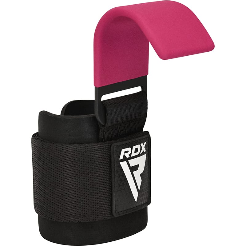 RDX W5 Weight Lifting Hook Straps PINK - Image 1