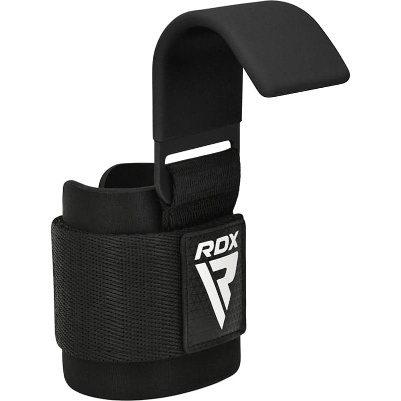 RDX W5 Weight Lifting Hook Straps Black - Image 1