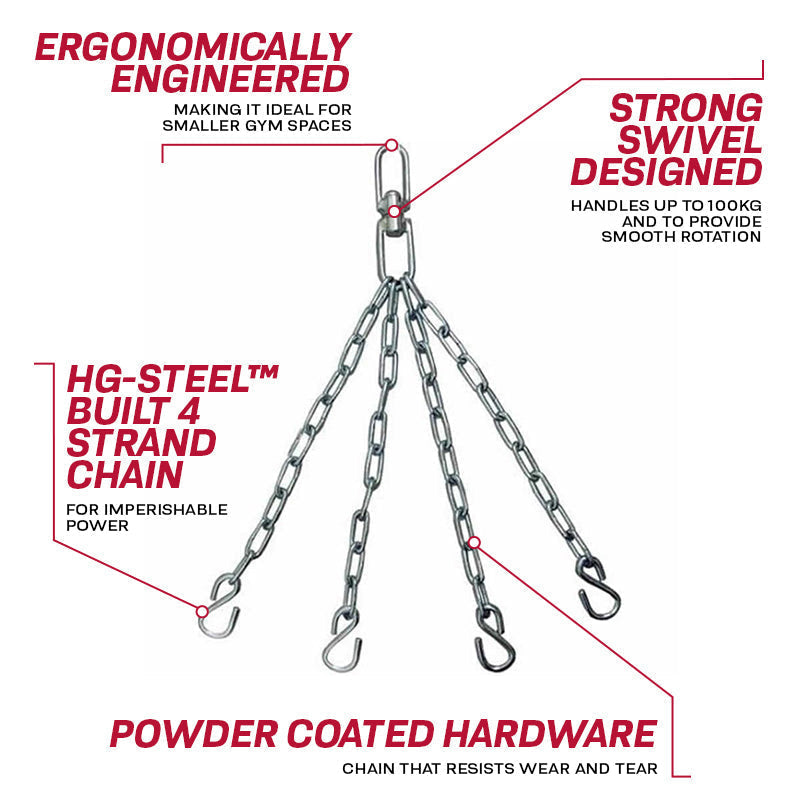 RDX X14 Punch Bag Chains SILVER RDX X14 Punch Bag Chains SILVER - Image 1