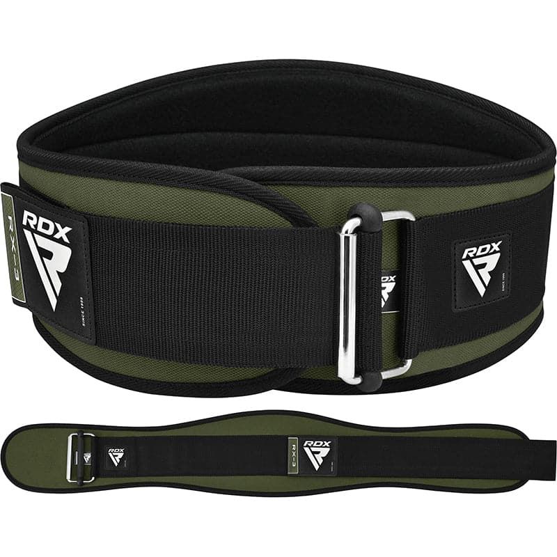 RDX X3 6 INCH Weightlifting Neoprene Gym Belt S ARMY GREEN - Image 1