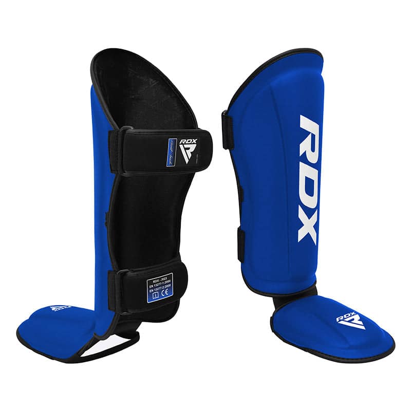 RDX T1 Black Shin Instep Guards S BLUE/WHITE - Image 1