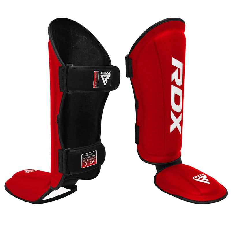 RDX T1 Black Shin Instep Guards M RED/WHITE - Image 1