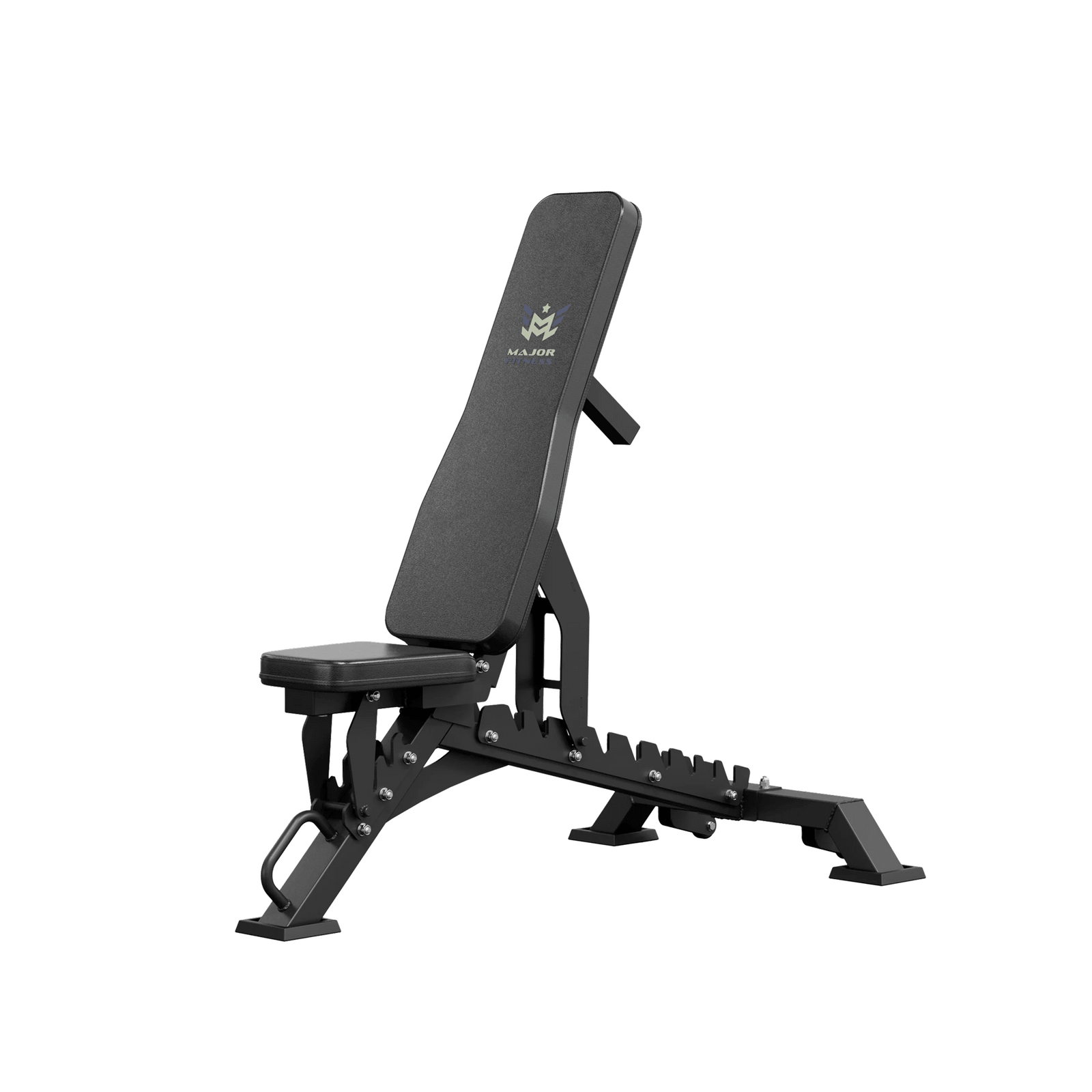 Major Fitness PLT01 Adjustable Weight Bench 1300lb Capacity - Black